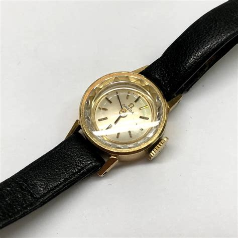 omega watch lady|14k omega ladies watch.